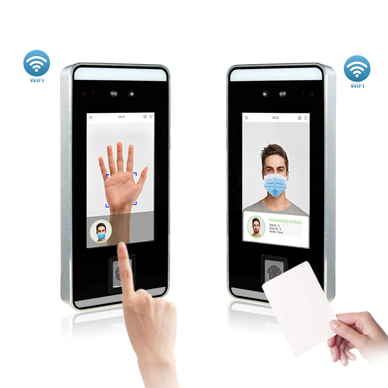 L'assistance de système de contrôle d'accès de reconnaissance des visages et de temps d'empreinte digitale avec WiFi fonctionnent carte de soutien RFID