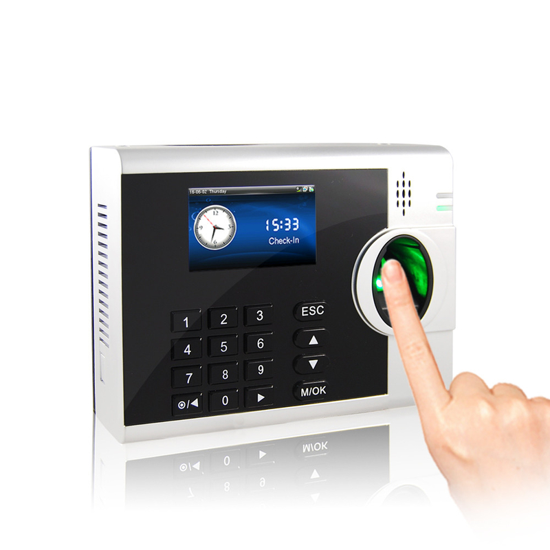 Système de contrôle d'accès à l'empreinte digitale biométrique et à l'heure biométrique et terminal de système de présence avec TCP/IP USB RS48