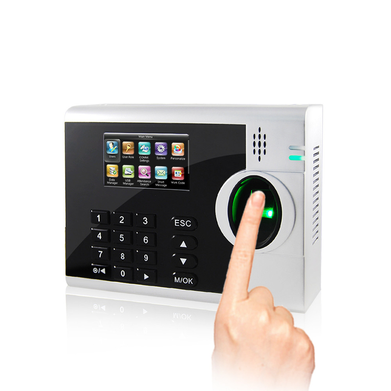 Système de contrôle d'accès à l'empreinte digitale biométrique et à l'heure biométrique et terminal de système de présence avec TCP/IP USB RS48