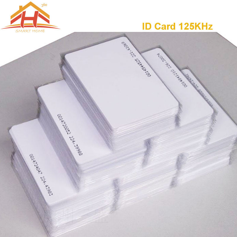 Bloc supérieur 125khz Em4100 Tk4100 blanc de mangue de Rfid de fin de support de carte épaisse d'identification