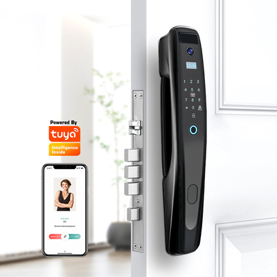 Empreinte digitale biométrique et mot de passe carte IC Smart Door Lock avec TUYA WIFI/TT Lock App Viewer Vision Digital avec caméra