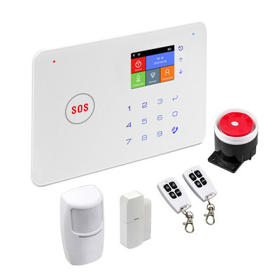 Système d'alarme intelligent de SMS de DIY de sécurité à la maison de système d'alarme sans fil de Tuya WIFI/GSM/RF433 avec PIR Detector Door Sensor Siren